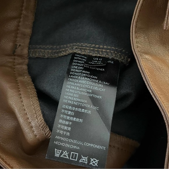 FREE PEOPLE Sasha Vegan Kick Flare Pants (size 12) - Picture 5 of 5